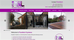 Desktop Screenshot of paneltech-systems.co.uk